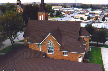 Two Churches with Steel Roof Appliations